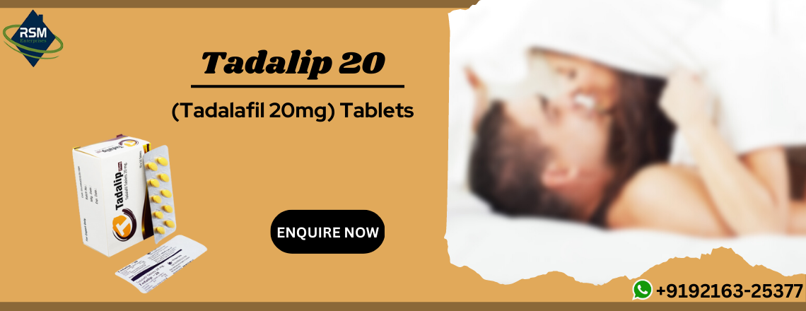 Beat Erectile Dysfunction Safely Using Tadalip 20mg