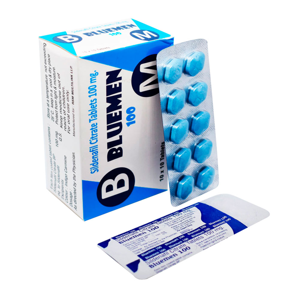 Bluemen 100 (Sildenafil Citrate 100mg) Tablets