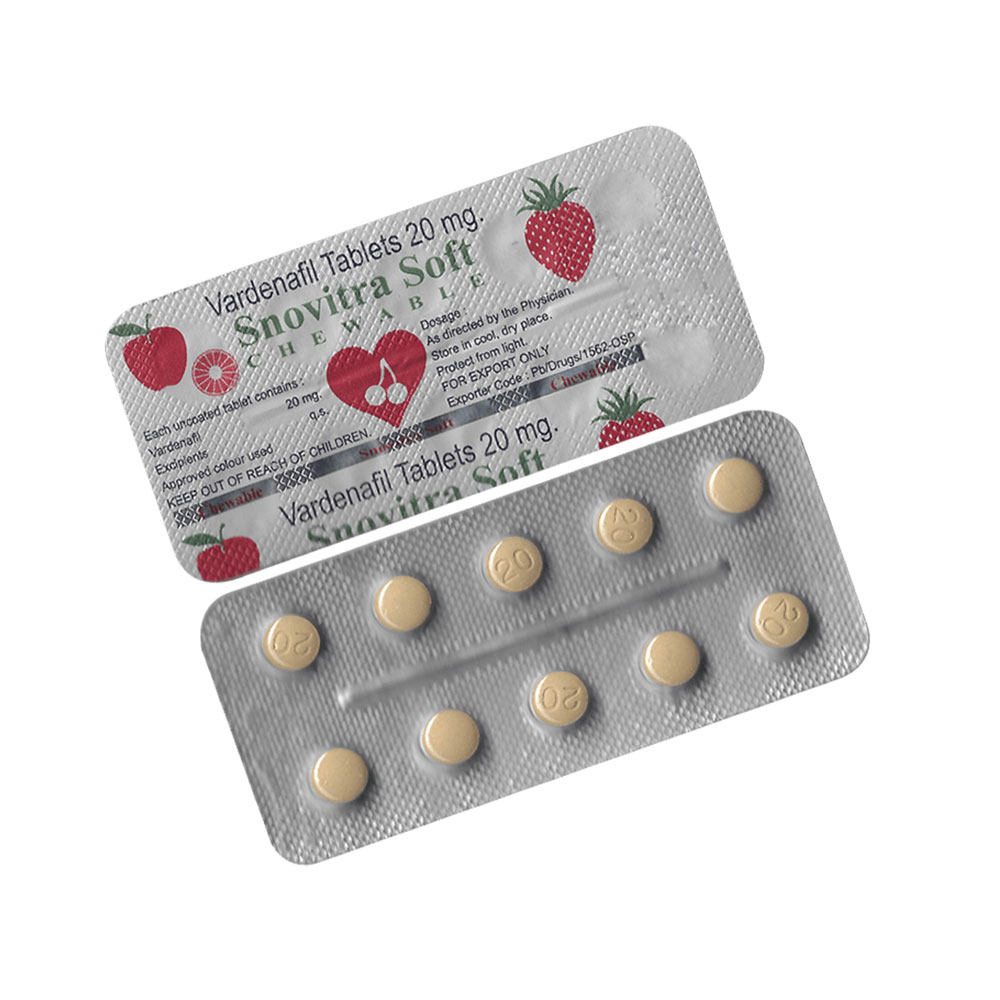 Snovitra Soft Chewable (Vardenafil 20mg)