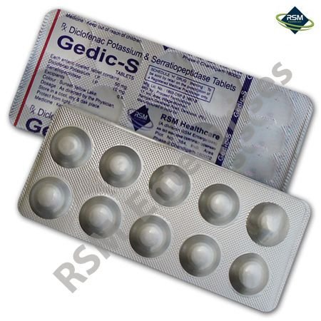Diclofenac Potassium & Serratiopeptidase Tablets