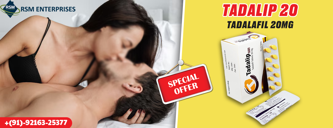 Instant Relief from Erectile Disorder at a Cheap Price With Tadalip 20mg