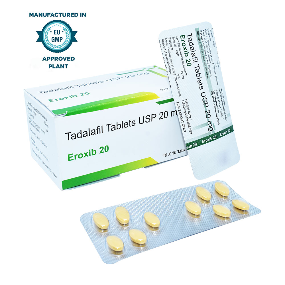 Eroxib 20mg (Tadalafil USP 20mg) Tablets