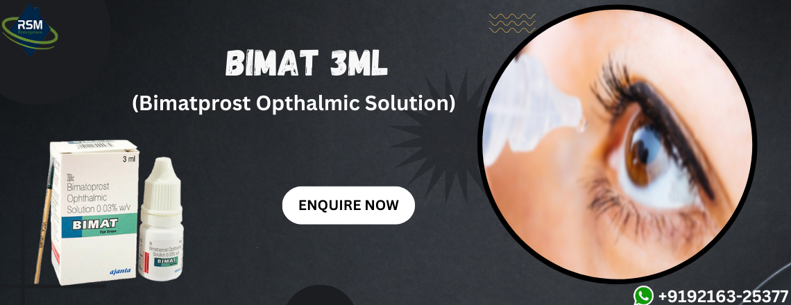 Fix the Issue of Glaucoma with a Wonderful Solution Bimat 3ml