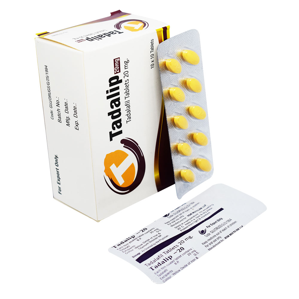 Tadalip 20 (Tadalafil 20mg) Tablets