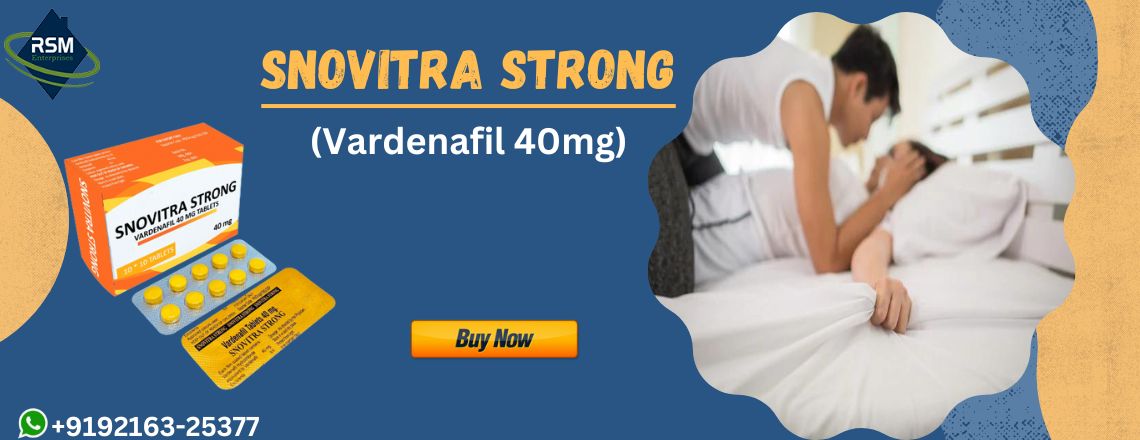 Treat Sensual Dysfunction Issues Using Snovitra Strong