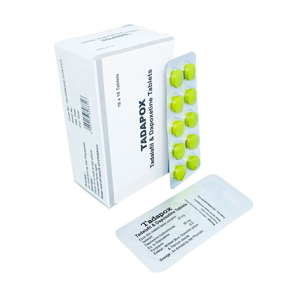 Tadapox 80mg (Tadalafil 20 mg + Dapoxetine 60 mg)