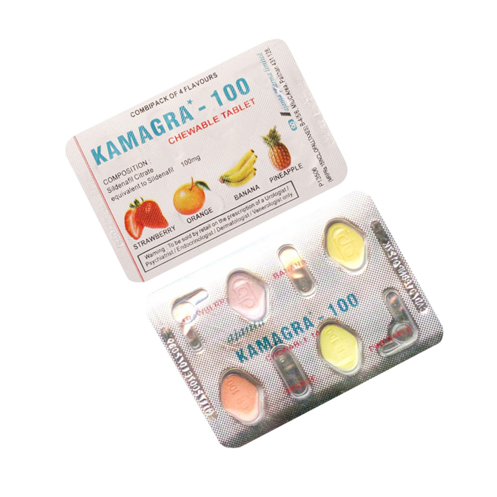 Kamagra Soft Chewable Pills (Sildenafil Citrate 100mg)