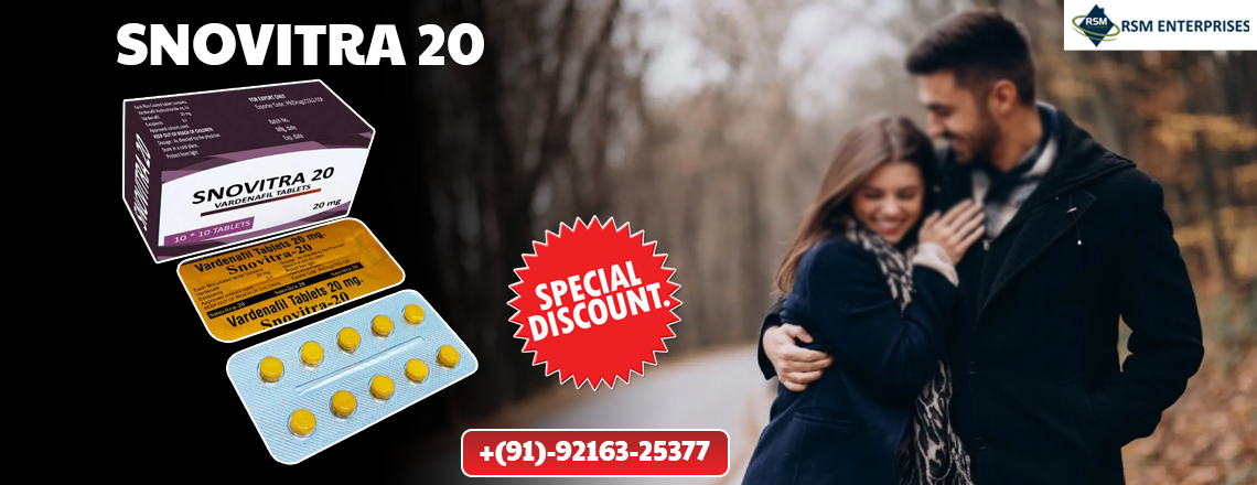 Affordable Relief from Erectile Disorder Among Men With Snovitra 20mg