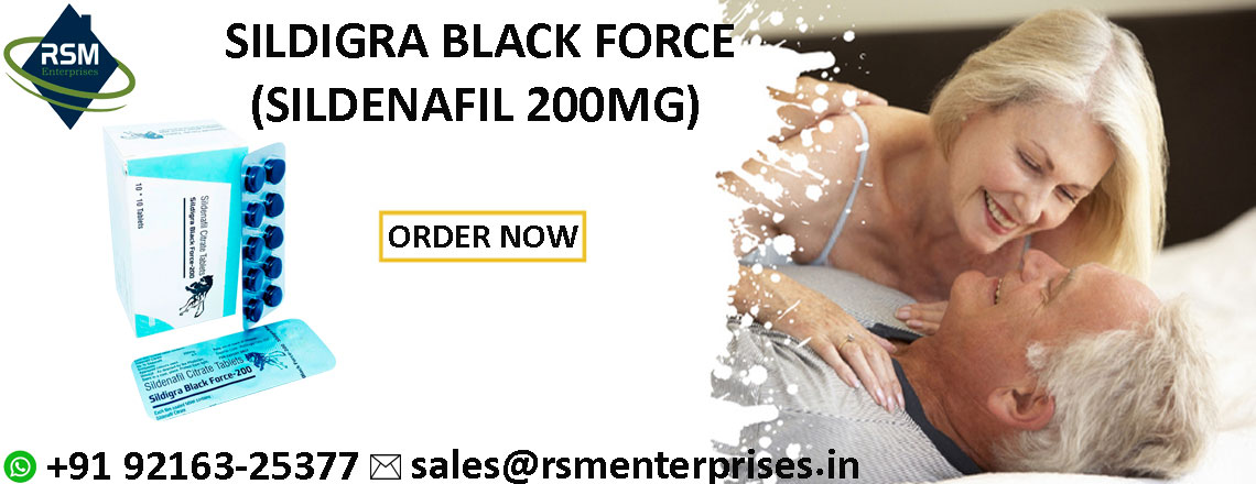 Treat Moderate To Severe Erectile Issues With Sildigra Black Force